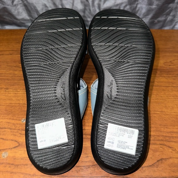 Clarks Collection Laurieann Madi Blue Grey Floral Comfort Sandal Size 6 - Picture 5 of 6